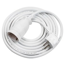 一站式高容量1孔電氣延長線多頭16A, 5m, 白色, 1個