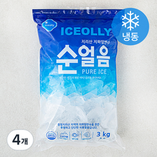 아이스올리 순얼음 (냉동), 4개, 3kg