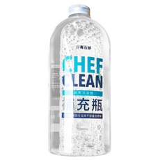 CHEF CLEAN 淨毒五郎 蔬果清潔劑補充罐, ECOCERT認證, 植物性原料, 食品洗劑等級, 奶瓶可用, 醫師推薦, 蔬果清潔首選, 1L, 1瓶