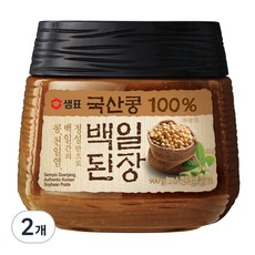 샘표 국산콩 백일된장, 900g, 2개