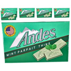 Andes 安迪士 薄荷帕妃薄片, 美國製, 38g, 6盒