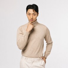 lxt 男款柔軟羊毛100高領高領針織毛衣