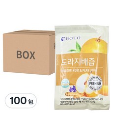 BOTO 桔梗水梨汁 80ml x 100包 (8000ml), 韓國原裝進口