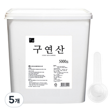 순담 구연산, 5개, 5kg