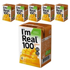 I'm Real 100高濃縮芒果果汁, 140ml, 6個