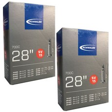 SCHWALBE 用於 700c 的自行車管 SV15 閥門, 2件