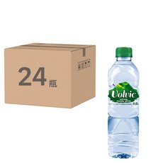 Volvic 富維克 天然礦泉水, 源自法國歐維納火山岩層過濾, 軟水質適合全家每天飲用, 500ml, 24瓶
