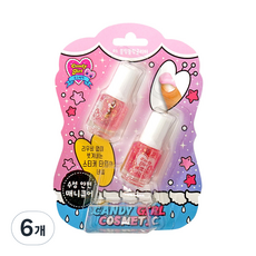Candygirl 수성 안전 톡톡 튀는 사랑스러운 어린이 네일 컬러, 06블링블링글리터, 6개 06 블링블링글리터, 6개