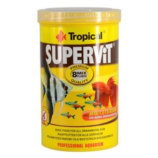 Tropical 德比克 熱帶魚維他薄片 孔雀魚飼料 1L 增強免疫力 薄片飼料, 1罐