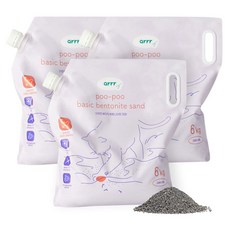 동원아르르 푸푸 베이직 벤토나이트, 6kg, 3개, 무향 6kg, 3개, 무향