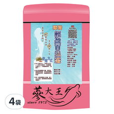 蔘大王 薄荷輕盈百濕茶包 6g x 10入 x 4袋 草本茶 輕盈配方, 10包