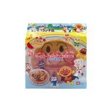 LEC ANPANMAN 麵包超人大臉分隔餐盤組 附蓋, 25 x 23 x 5cm, 大臉, 1組