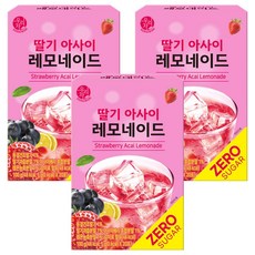 우리차 딸기 아사이 레모네이드 분말, 5g, 20개입, 3개