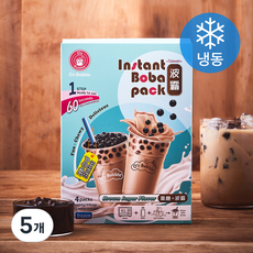 오스버블 인스턴트 보바팩 버블티 브라운슈가맛 4개입 (냉동), 260g, 5개