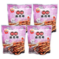 福味 手工麻花捲, 原味黑糖口味, 75g, 4包