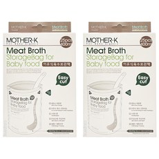 MOTHER-K 嬰幼兒副食品儲存袋，25入，LLDPE加厚安心材質，雙重夾鏈條，可冷凍及快速隔水加熱, 25個, 2盒
