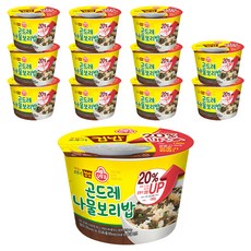 오뚜기 맛있는 오뚜기 컵밥 곤드레 나물보리밥, 244g, 12개입