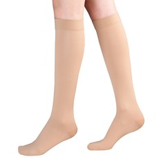 원더워크 의료용 압박스타킹 무릎형 발막힘 베이지색, XL, 1개