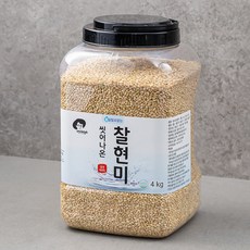 엉클탁 씻어나온 찰현미, 4kg, 1통