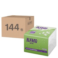 五月花 9吋餐巾紙, 144包, 100張