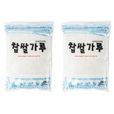 우영식품 찹쌀가루, 1kg, 2개 1kg, 2개