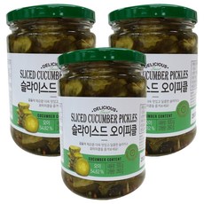 센푸드 슬라이스드 오이피클, 3개, 500g 3개, 500g