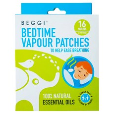BEGGI Bedtime Vapour Patches 通鼻貼, 天然成分, 16貼, 1盒, 6個月以上