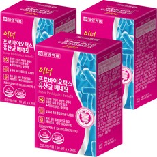 일양약품 이너 프로바이오틱스 유산균 베네핏, 60g, 3개