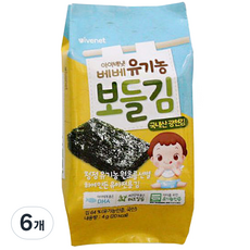ivenet 艾唯倪 海苔 4入裝, 16g, 6包, 原味