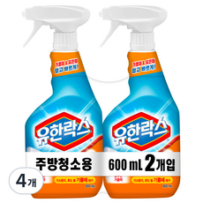 유한락스 주방청소용 세제, 600ml, 4개