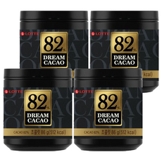 LOTTE 樂天 骰子巧克力, 82%可可, 86g, 4罐