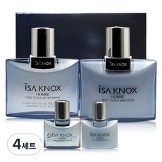 ISA KNOX 伊莎諾絲 男士兩件套, 須後水 125ml + 乳液 125ml + 須後水 35ml + 乳液 35ml, 4組