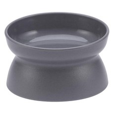 Phoenix 菲尼斯 寵物樂高碗 13.7 x 10.2 x 8.3cm 摩登灰色 寵物碗 雙面可用, 摩登灰, 1個