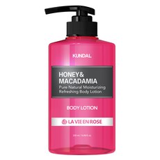 쿤달 퓨어 바디로션 라비앙로즈향, 500ml, 1개