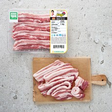 포크밸리 한돈 무항생제 인증 삼겹살 구이용 (냉장), 1kg, 1팩