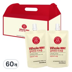통째로 갈아만든 사과즙 스파우트, 100ml, 60개입 100ml, 60개