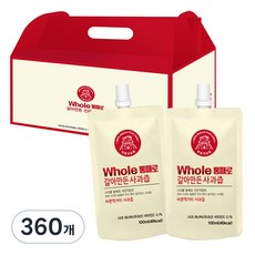 통째로 갈아만든 사과즙 스파우트, 100ml, 360개입