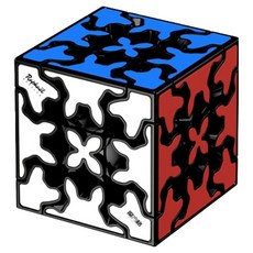 MO FANG GE Chei Cube齒輪立方體3X3, 黑色的
