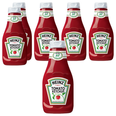 Heinz 亨氏 蕃茄醬, 美國原裝進口家庭號新包裝 倒立瓶, 1.123L, 6瓶
