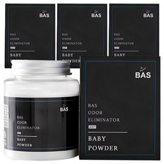 BAS 汽車除臭劑 Mini Plus 嬰兒爽身粉香氛, 160g, 4個