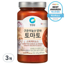 청정원 토마토 스파게티소스, 600g, 3개 600g, 3개