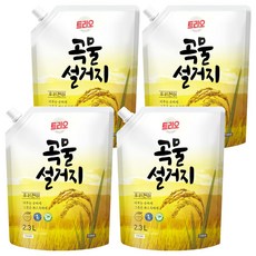 Trio 穀物餐具洗滌韓國糙米餐具洗滌劑, 穀物, 2.3L, 4個