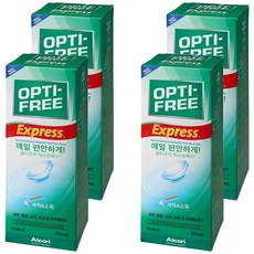 옵티프리 익스프레스 렌즈 세정액, 470ml, 4개