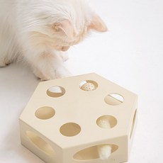 바잇미 캣츠 케이크 자동 장난감, 아이보리, 1개 캣츠케이크, 아이보리