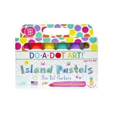 DO-A-DOT ART 點點畫筆 Set 6入 迷你海島色, 適用年齡: 3歲以上, 1盒