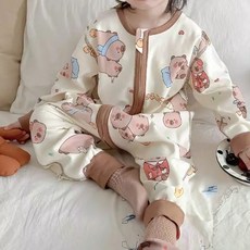 愛北鼻 無痕長袖防踢被, 可愛卡通造型, 柔軟親膚透氣, 防踢保暖, 90碼, 1入
