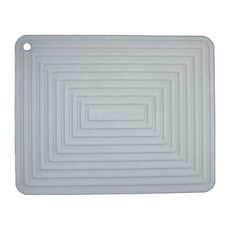 minono 米諾諾 加大長方矽膠隔熱墊 29 x 22cm, 灰色 藍色隨機出貨, 1個