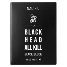 NACIFIC 黑頭粉刺 All Kill 黑炭皂, 有效清潔老廢角質, 潔顏後不會有緊繃感, 100g, 1個