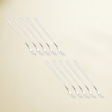 윌리브 국산 304스텐 셀라 커트러리, 10개, 티포크 롱
