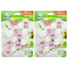 TAMURA 日本馬桶清潔球 小蒼蘭,180g,2盒, 清潔除臭